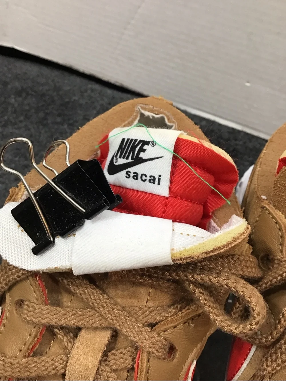 Nike Blazer Sacai low top suede sneakers DD1877-200 double stack